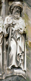 Statue saint Jacques dans la Cathédrale de Aachen