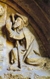 Staue de saint Jacques dans la Cathédrale de Leon