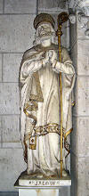 Statue de saint Jacques dans l'Église Saint-Mélaine à Les Touches